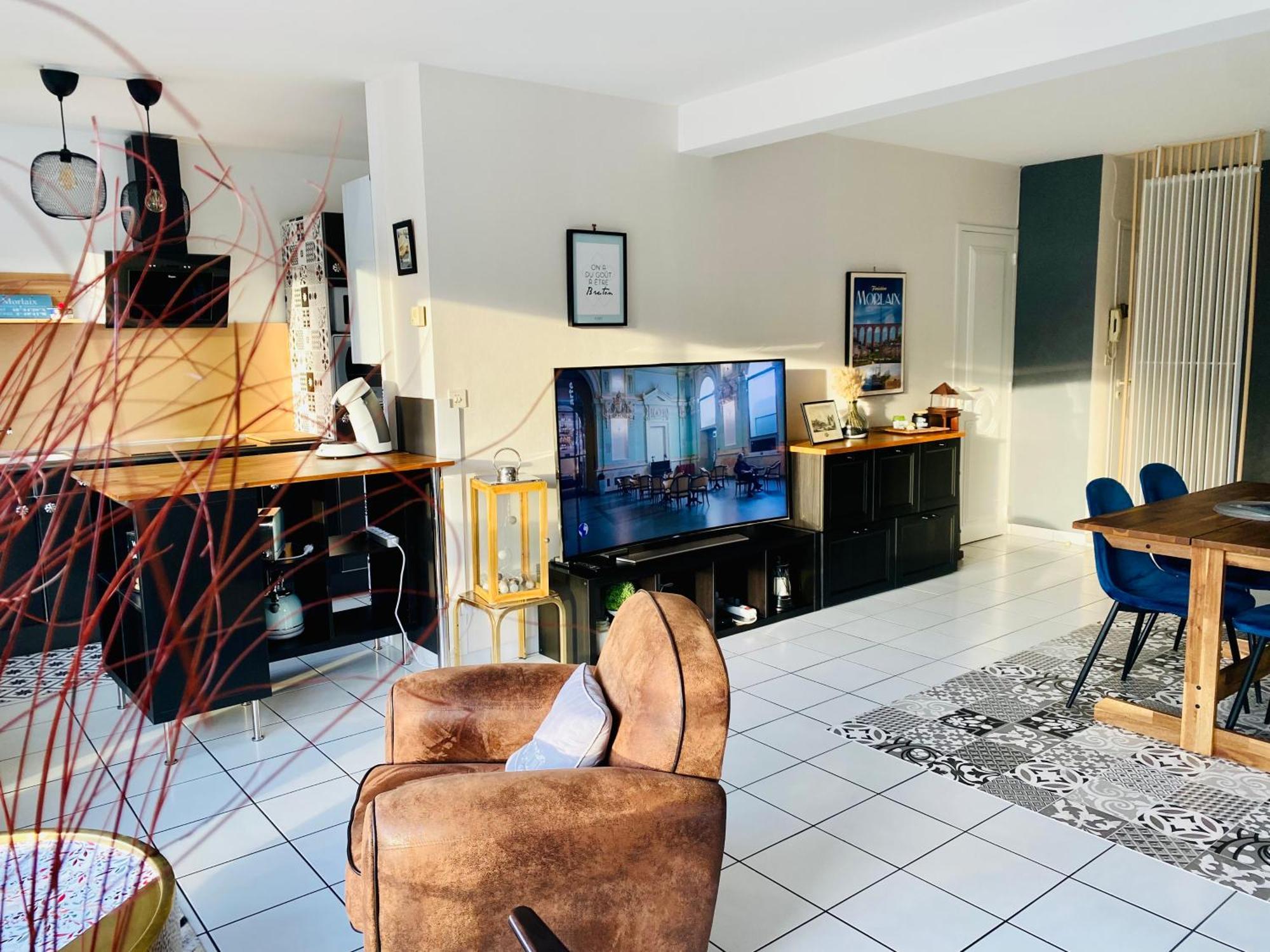 Apartament Voiles Sur Morlaix: Vue Port, 4 Personnes, Parking Zewnętrze zdjęcie